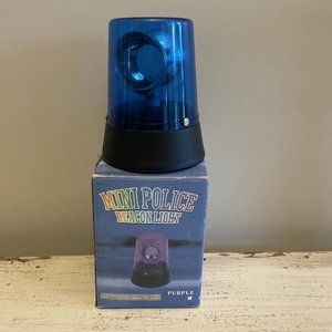Mini Police Beacon Light Blue